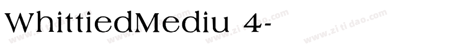 WhittiedMediu 4字体转换